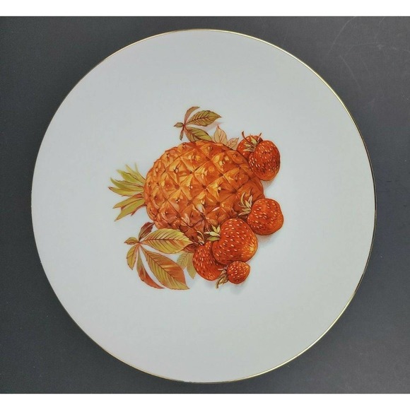 Bareuther Waldsassen Bavaria Germany Fruit Dessert Vintage Plates 6 Assorted 7in - Picture 6 of 12